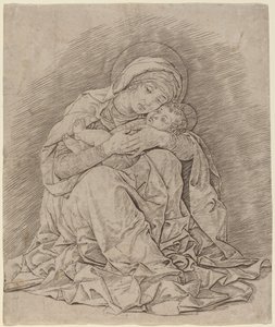 Dziewica i Dziecko autorstwa Andrea Mantegna