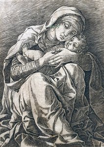 Dziewica z Dzieciątkiem autorstwa Andrea Mantegna