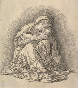 Dziewica z Dzieciątkiem, ca. 1485-91. autorstwa Andrea Mantegna