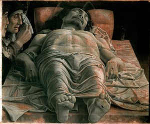 Martwy Chrystus autorstwa Andrea Mantegna