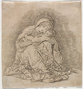 Dziewica i Dziecko autorstwa Andrea Mantegna