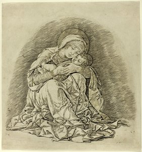 Dziewica z Dzieciątkiem autorstwa Andrea Mantegna