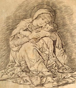 Dziewica i dziecko. autorstwa Andrea Mantegna