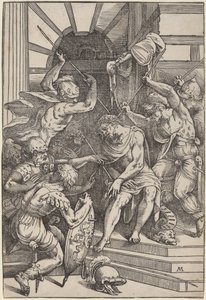 Chrystus ukoronowany cierniem autorstwa Andrea Meldolla, called Schiavone, after Titian