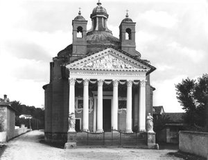 Fasada Tempietto Villa Barbaro, zbudowana 1580-84
