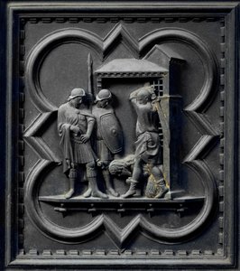 Jana Chrzciciela, szesnasty panel południowych drzwi baptysterium San Giovanni, 1336 (brąz)