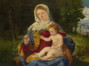 Madonna z Dzieciątkiem z gałązką oliwną. około 1515