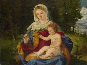 Dziewica z Dzieciątkiem z pędem oliwnym, ok. 1515