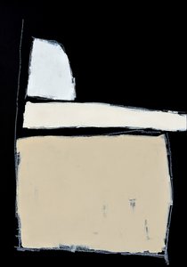 Czarne i beżowe bloki