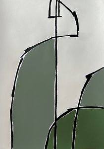 Organiczne zielone kształty