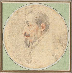 Rysunek papieża Aleksandra VII autorstwa Andrea Sacchi