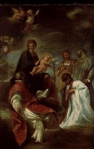 Szkic do świeżego Kolegium Rzymskiego autorstwa Andrea Sacchi