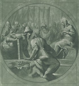 Chrystus wprawiający w zakłopotanie lekarzy, 1750-70. autorstwa Andrea Scacciati