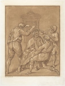 Chrystus ukoronowany cierniem autorstwa Andrea Scacciati after Bartolomeo Cesi
