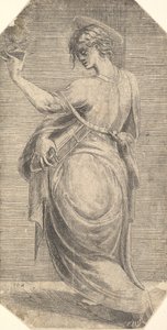 Św. Jan z profilu w lewo, z „Chrystusa i Apostołów”, ca. 1548-50.