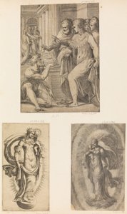 Św. Piotr i św. Jan Uzdrawiający Kulawych Człowieka Dziewica z Dzieciątkiem 1543-60.