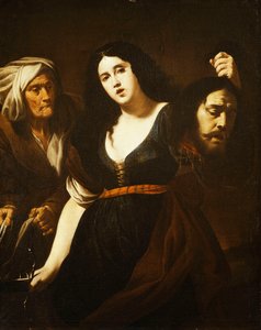 Judyta trzymająca głowę Holofernesa, w towarzystwie służącej, ok. 1625-30