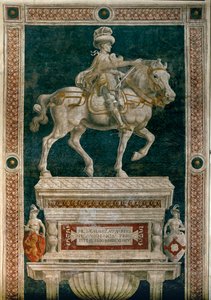 Condottiere Niccolo da Tolentino ... (świeży) autorstwa Andrea del Castagno
