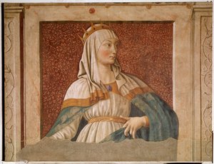 Portret królowej Estery (Fresco autorstwa Andrea del Castagno