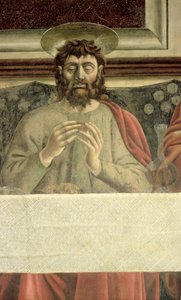 Ostatnia Wieczerza, fragment św. Jakuba Większego, 1447 fragment fresku z 85172 autorstwa Andrea del Castagno