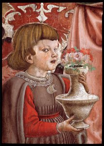 Dziewica z Dzieciątkiem z Dwoma Aniołami, Św. autorstwa Andrea del Castagno