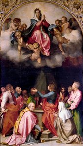 Wniebowzięcie Passerini Obraz Andrea del Sarto (1486-1531) 1522 wym.379x222 cm Florencja, Palazzo Pitti autorstwa Andrea del Sarto