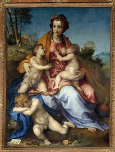 Charite Obraz Andrea del Sarto (1486-1531) 1518 Nd. 1,85 x 1,37 m. Paryż. autorstwa Andrea del Sarto