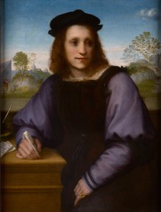 Portret młodego mężczyzny, prawdopodobnie Andrea di Matteo degli Albizzi autorstwa Andrea del Sarto