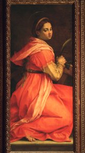 Święta Katarzyna Aleksandryjska, Ołtarz św. Agnieszki (Obraz, 1525-1528) autorstwa Andrea del Sarto