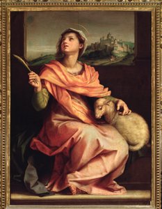 Santa Agnes of Rome, Ołtarz św. Agnieszki (Obraz, 1525-1528)