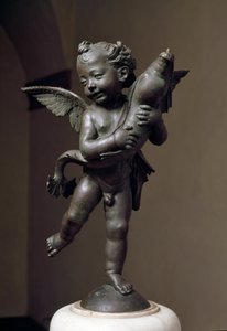 Miłość z delfinem Rzeźba z brązu autorstwa Verrocchio autorstwa Andrea del Verrocchio