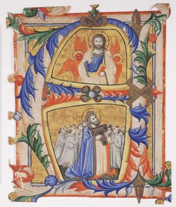 Chrystus ukazujący się Dawidowi i grupie kamedułów, 1390-1410