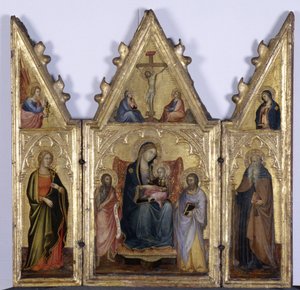 Tryptyk z Madonną z Dzieciątkiem, ok. 1400 (tempera na drewnie)