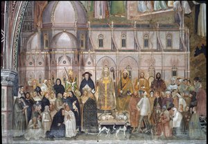 Triumf Kościoła Katolickiego (Detal Fresco