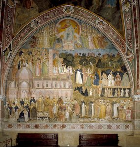 Triumf Kościoła katolickiego i zakonu dominikanów. Kaplica Hiszpanów (Fresco
