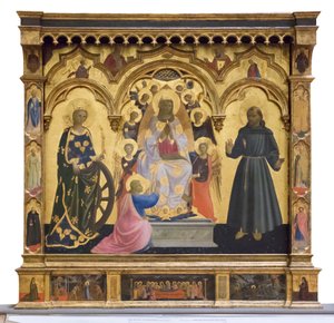 Madonna z Cintola ze świętą Katarzyną i Franciszkiem autorstwa Andrea di Giusto Manzini