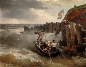Pejzaż morski, 1894 r autorstwa Andreas Achenbach