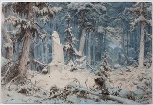 Śnieżny Las autorstwa Andreas Achenbach