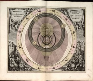 Harmonia makrokosmiczna, czyli uniwersalny i nowy Atlas, przedstawiający ogólną i nową kosmografię całego stworzonego wszechświata - w której harmonijna konstrukcja wszystkich kul świata, według autorstwa Andreas Cellarius