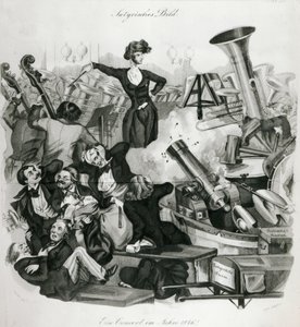 Koncert Hectora Berlioza (1803-69) w 1846 r. (rycina) autorstwa Andreas Geiger