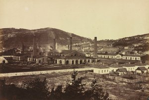 Huta żelaza w Reschitza, ok. godz. 1860. autorstwa Andreas Groll