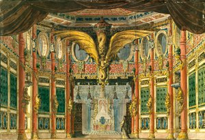 Scenografia do opery Brązowy koń D. Aubera, 1837