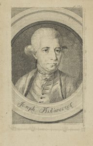 Portret kompozytora Josefa Myslivecka 1737-1781 , c. 1780. autorstwa Andreas Niederhofer