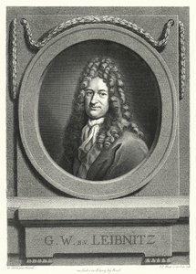 Gottfried Wilhelm Leibniz, niemiecki filozof, matematyk i politolog (rytownictwo) autorstwa Andreas Scheits