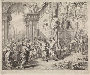 Chrystus uzdrawia dwoje niewidomych autorstwa Andreas van der Myn (possibly)