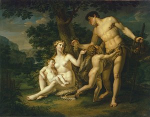 Adam i Ewa z dziećmi pod drzewem, 1803 autorstwa Andrei Ivanovich Ivanov