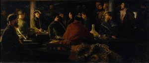 Zabawkowa armia Piotra I, 1892 r. autorstwa Andrei Petrovich Ryabushkin