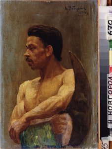 Rekrut. Obraz Andrieja Pietrowicza Ryabuszkina (Riabutchkina) (1861-1904), olej na płótnie autorstwa Andrei Petrovich Ryabushkin