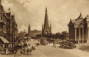 Edynburg: Princes Street od Kopca (lito)