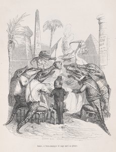 Przyjaciele, mądry chwałę kładzie w dobrym jedzeniu ze Scen z Prywatnych...,ok. 1837-47.